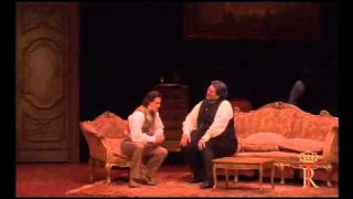 Dmitry Korchak et Nicola Alaimo dans Don Pasquale au Teatro Real
