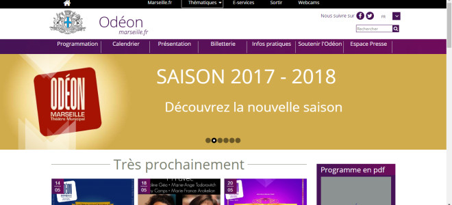 La saison d'opérettes 2017/2018 à l'Odéon de Marseille