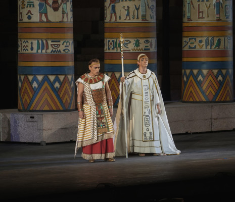 Ivan Magri et Alexander Vinogradov dans Aida par Gianfranco de Bosio aux Arènes de Vérone