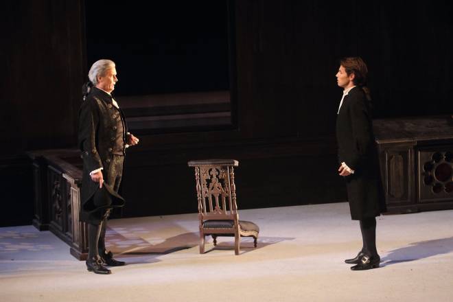 Sébastien Guèze (Le Chevalier Des Grieux) et Nicolas Cavallier (Le Comte Des Grieux) dans Manon (2015)