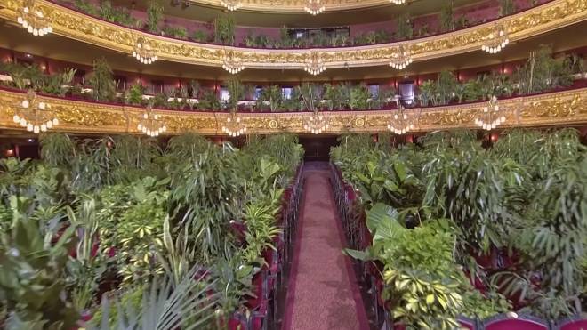 Concert pour plantes au Liceu Opéra de Barcelone