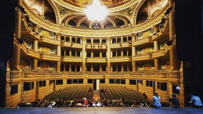 Répétition de l'Orfeo de Rossi au Grand Théâtre de Bordeaux