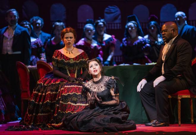 Stephanie Wake-Edwards, Lisette Oropesa & Blaise Malaba - La Traviata par Richard Eyre