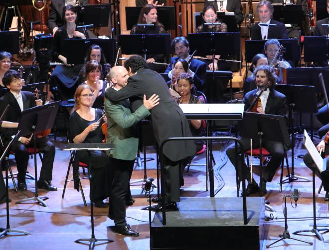 Stéphane Degout, Alain Altinoglu et l'Orchestre Symphonique de la Monnaie