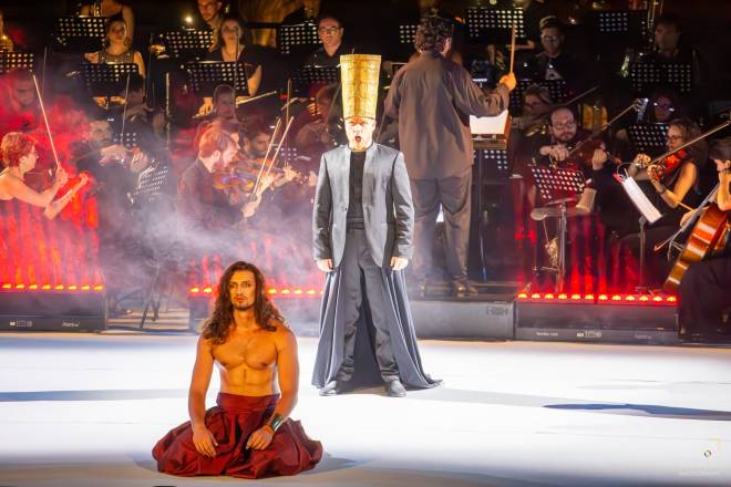 Antonino Giacobbe dans Turandot au Théâtre antique de Taormina