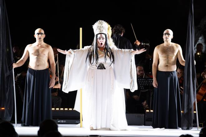 Chrystelle di Marco dans Turandot au Théâtre antique de Taormina