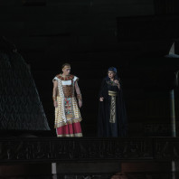 Ivan Magri et Agnieszka Rehlis dans Aida par Gianfranco de Bosio aux Arènes de Vérone