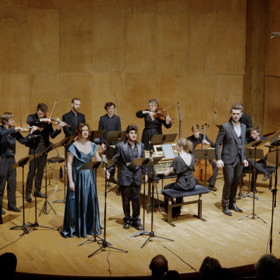 Maria Ladurner,  Marco Angioloni, Chloé de Guillebon, Alexandre Baldo, Ensemble Mozaïque