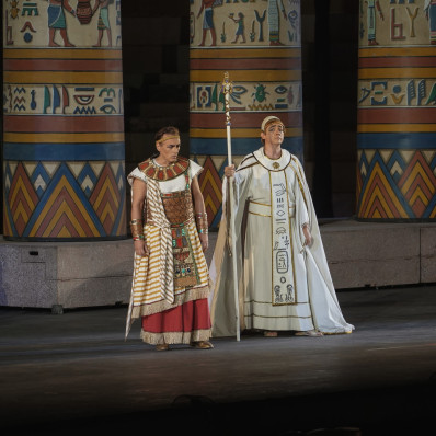 Ivan Magri et Alexander Vinogradov dans Aida par Gianfranco de Bosio aux Arènes de Vérone