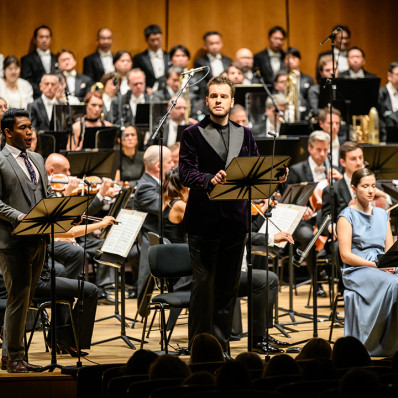 Michael Arivony, Julien Henric et Hélène Carpentier chantent L'Ancêtre de Saint-Saëns dirigés par Kazuki Yamada